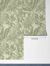 Botanic Plants Wallpaper, Green Mural, Oversized Custom Size Wall Art, Non - Woven, Non - Adhesive, Modern Wall Paper, Removable - Adawall Wallpaper - Registered Trade Accounts Only, Wallpaper Wholesale Account - W77544 - Adawall Wholesale - Wallpaper Wholesaler
