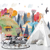 Bright Autumn Wallpaper, Village Mural, Oversized Custom Size Wall Art, Non - Woven, Non - Adhesive, Modern Wall Paper, Removable - Adawall Wallpaper - Registered Trade Accounts Only, Wallpaper Wholesale Account - W77944 - Adawall Wholesale - Wallpaper Wholesaler