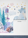 Bright Winter Wallpaper, Village Mural, Oversized Custom Size Wall Art, Non - Woven, Non - Adhesive, Modern Wall Paper, Removable - Adawall Wallpaper - Registered Trade Accounts Only, Wallpaper Wholesale Account - W77945 - Adawall Wholesale - Wallpaper Wholesaler