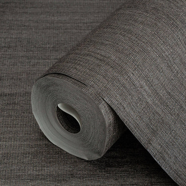 Brown 3D Embossed Modern Wallpaper, Subtle Neutral Colors Light Striped Design Wallcovering - Walloro High End Wallcoverings & More