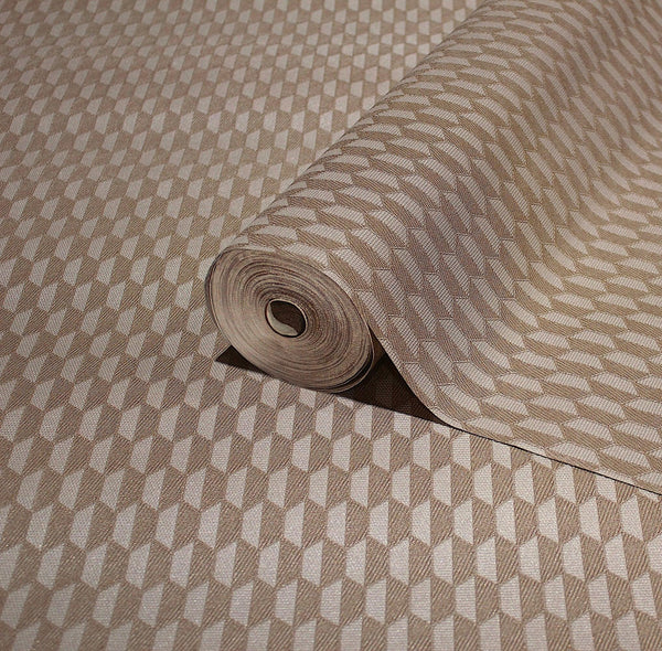 Brown Elegant Hexagon Embossed Wallpaper, Small Honeycomb Grid Pattern Textured wallcovering - Adawall Wallpaper - Registered Trade Accounts Only, Wallpaper Wholesale Account - 23208-5 - Adawall Wholesale - Wallpaper Wholesaler