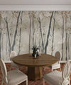 Brown Floral Wallpaper, Trees Mural, Oversized Custom Size Wall Art, Non - Woven, Non - Adhesive, Modern Wall Paper, Removable - Adawall Wallpaper - Registered Trade Accounts Only, Wallpaper Wholesale Account - W77599 - Adawall Wholesale - Wallpaper Wholesaler