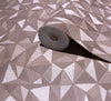 Brown Geometric Triangle Wallpaper, 3D Embossed Shiny Wallcovering, Abstract Pattern, Home Commercial Use - Adawall Wallpaper - Registered Trade Accounts Only, Wallpaper Wholesale Account - 23204-4 - Adawall Wholesale - Wallpaper Wholesaler
