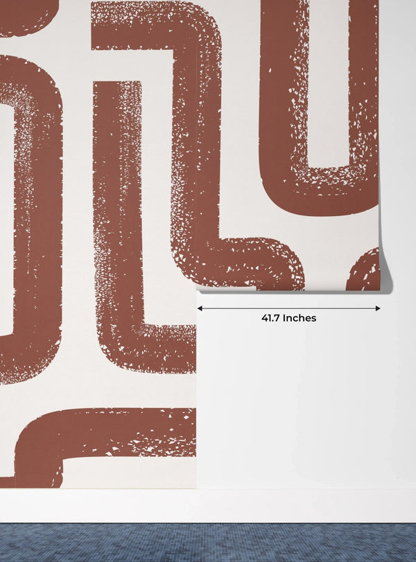 Brown Lines Wallpaper, Seamless Pattern Mural, Oversized Custom Size Wall Art, Non - Woven, Non - Adhesive, Modern Wall Paper, Removable - Adawall Wallpaper - Registered Trade Accounts Only, Wallpaper Wholesale Account - W77972 - Adawall Wholesale - Wallpaper Wholesaler