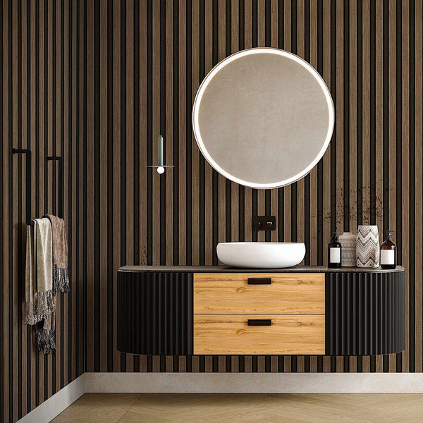 Brown Wood Panel Look Wallpaper, 3D Embossed textured Wooden Pattern Wallcovering, Modern, Stylish - Adawall Wallpaper - Registered Trade Accounts Only, Wallpaper Wholesale Account - 23211-2 - Adawall Wholesale - Wallpaper Wholesaler