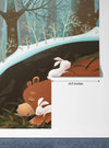 Bunnies and Bear Wallpaper, Sleeping in the Den Mural, Oversized Custom Size Wall Art, Non - Woven, Non - Adhesive, Modern Wall Paper, Removable - Adawall Wallpaper - Registered Trade Accounts Only, Wallpaper Wholesale Account - W78153 - Adawall Wholesale - Wallpaper Wholesaler