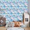 Childish Forest Wallpaper, Winter Seamless Pattern Mural, Oversized Custom Size Wall Art, Non - Woven, Non - Adhesive, Modern Wall Paper, Removable - Adawall Wallpaper - Registered Trade Accounts Only, Wallpaper Wholesale Account - W77589 - Adawall Wholesale - Wallpaper Wholesaler