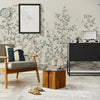Chinoiserie Floral Blossoms Wall Mural, Ivory Botanical Tree Flowers Wallpaper, Custom Size Wall Covering, Non - Woven, Non - Adhesive, Removable, Washable - Adawall Wallpaper - Registered Trade Accounts Only, Wallpaper Wholesale Account - FJ303-2 - Adawall Wholesale - Wallpaper Wholesaler