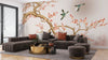 Chinoiserie Wallpaper, Tree and Birds Mural, Oversized Custom Size Wall Art, Non - Woven, Non - Adhesive, Modern Wall Paper, Removable - Adawall Wallpaper - Registered Trade Accounts Only, Wallpaper Wholesale Account - W78158 - Adawall Wholesale - Wallpaper Wholesaler