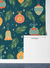 Christmas Decorations Wallpaper, Seamless Pattern Mural, Oversized Custom Size Wall Art, Non - Woven, Non - Adhesive, Modern Wall Paper, Removable - Adawall Wallpaper - Registered Trade Accounts Only, Wallpaper Wholesale Account - W78050 - Adawall Wholesale - Wallpaper Wholesaler