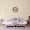 Circle Deep Embossed Vanilla Flowered Embossed Wallpaper, Home Wall Decor, Aesthetic Wallpaper, Textured Wallcovering Non - Adhesive - Adawall Wallpaper - Registered Trade Accounts Only, Wallpaper Wholesale Account - 1010-3 - Adawall Wholesale - Wallpaper Wholesaler