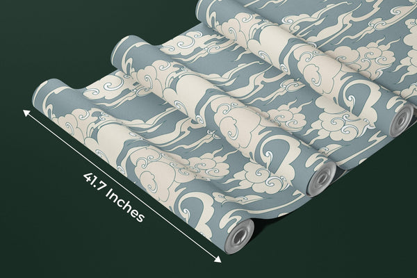Clouds, Gray Background Wallpaper, Seamless Pattern Mural, Oversized Custom Size Wall Art, Non - Woven, Non - Adhesive, Modern Wall Paper, Removable - Adawall Wallpaper - Registered Trade Accounts Only, Wallpaper Wholesale Account - W77695 - Adawall Wholesale - Wallpaper Wholesaler