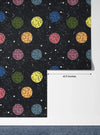 Colorful Balls Wallpaper, Black Background Mural, Oversized Custom Size Wall Art, Non - Woven, Non - Adhesive, Modern Wall Paper, Removable - Adawall Wallpaper - Registered Trade Accounts Only, Wallpaper Wholesale Account - W77634 - Adawall Wholesale - Wallpaper Wholesaler