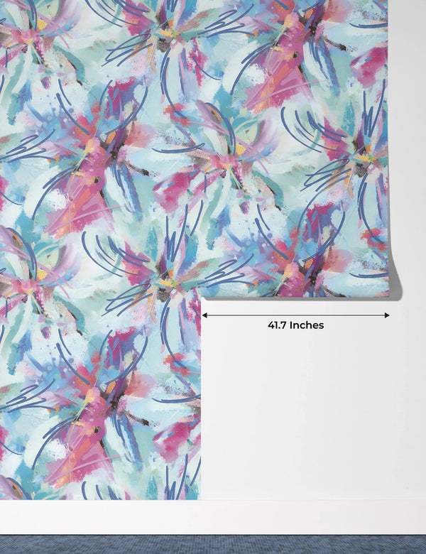 Colorful Tie Dye Shibori Wallpaper, Seamless Pattern Mural, Oversized Custom Size Wall Art, Non - Woven, Non - Adhesive, Modern Wall Paper, Removable - Adawall Wallpaper - Registered Trade Accounts Only, Wallpaper Wholesale Account - W77577 - Adawall Wholesale - Wallpaper Wholesaler