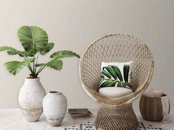 Cream Contemporary Textured Traditional wallpaper, Mono Color Neutral wallpapering - Walloro High End Wallcoverings & More