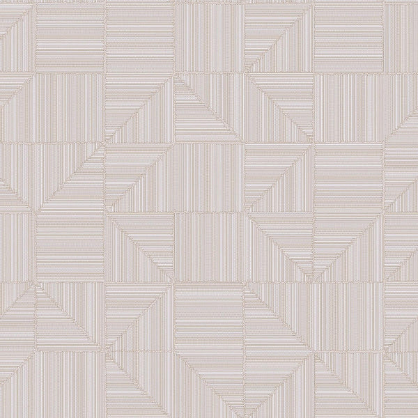 Cream Modern Geometric Shapes Wallpaper, Embossed Rich Textured Contemporary Wallcovering - Walloro High End Wallcoverings & More