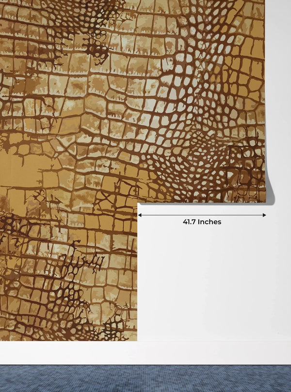 Crocodile Skin Wallpaper, Seamless Pattern Mural, Oversized Custom Size Wall Art, Non - Woven, Non - Adhesive, Modern Wall Paper, Removable - Adawall Wallpaper - Registered Trade Accounts Only, Wallpaper Wholesale Account - W78097 - Adawall Wholesale - Wallpaper Wholesaler