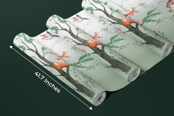 Cute Animals Wallpaper, Kids Mural, Oversized Custom Size Wall Art, Non - Woven, Non - Adhesive, Modern Wall Paper, Removable - Adawall Wallpaper - Registered Trade Accounts Only, Wallpaper Wholesale Account - W77656 - Adawall Wholesale - Wallpaper Wholesaler