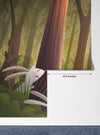 Cute Wild Forest Wallpaper, Wolf and Bunnies Mural, Oversized Custom Size Wall Art, Non - Woven, Non - Adhesive, Modern Wall Paper, Removable - Adawall Wallpaper - Registered Trade Accounts Only, Wallpaper Wholesale Account - W78113 - Adawall Wholesale - Wallpaper Wholesaler