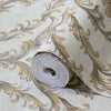 Damask Deep Embossed Wallpaper, Off White, Yellow Luxury 3D Non - Pasted Wallcovering, Shimmering, Traditional Non - Woven Wall Decor - Adawall Wallpaper - Registered Trade Accounts Only, Wallpaper Wholesale Account - 1401-6 - Adawall Wholesale - Wallpaper Wholesaler