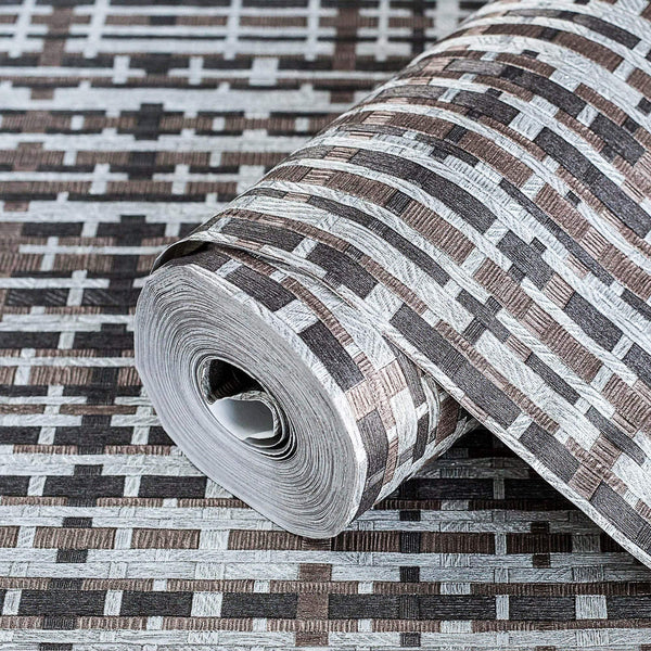 Dark Brown Realistic Basket Weave Wallpaper, 3D Deep Embossed Premium Wallcovering - Adawall Wallpaper - Registered Trade Accounts Only, Wallpaper Wholesale Account - 1105-6 - Adawall Wholesale - Wallpaper Wholesaler