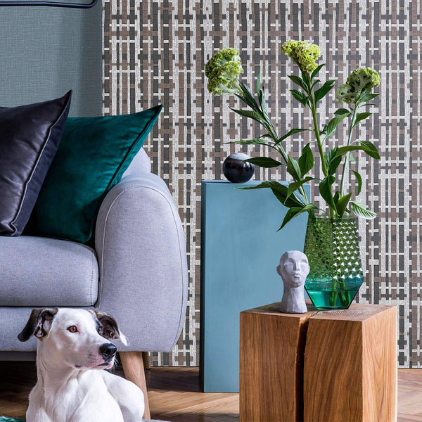 Dark Brown Realistic Basket Weave Wallpaper, 3D Deep Embossed Premium Wallcovering - Adawall Wallpaper - Registered Trade Accounts Only, Wallpaper Wholesale Account - 1105-6 - Adawall Wholesale - Wallpaper Wholesaler
