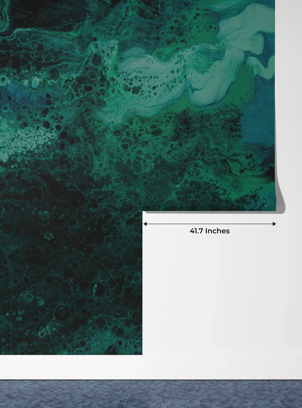 Dark Green Marble Wallpaper, Black Abstract Mural, Oversized Custom Size Wall Art, Non - Woven, Non - Adhesive, Modern Wall Paper, Removable - Adawall Wallpaper - Registered Trade Accounts Only, Wallpaper Wholesale Account - W77918 - Adawall Wholesale - Wallpaper Wholesaler