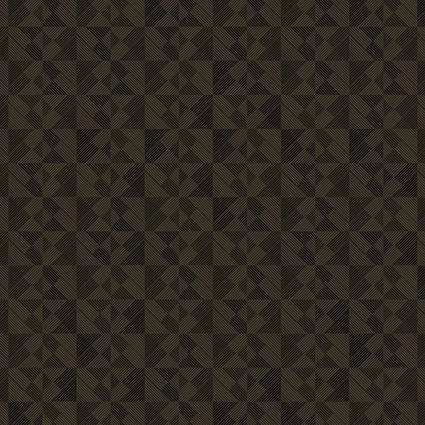 Dark Tan Solid Color Square Pattern Wallpaper, 3D Embossed Glossy Sleek Checkered Geometric Wall Paper - Walloro High End Wallcoverings & More