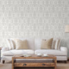 Deep Embossed Sparkling Damask Wallpaper, Stylish White Glittering Luxury Fabric Feel Vivid Colors, Home Commercial Use, Easy Clean, Water Resistant - Adawall Wallpaper - Registered Trade Accounts Only, Wallpaper Wholesale Account - 1312-1 - Adawall Wholesale - Wallpaper Wholesaler