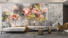 Delicate Water Lilies Wallpaper, Textured Background Mural, Oversized Custom Size Wall Art, Non - Woven, Non - Adhesive, Modern Wall Paper, Removable - Adawall Wallpaper - Registered Trade Accounts Only, Wallpaper Wholesale Account - W77806 - Adawall Wholesale - Wallpaper Wholesaler