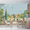 Ancient Roman Garden Wallpaper, Palace Fountain Mural, Oversized Custom Size Wall Art, Non-Woven, Non-Adhesive, Modern Wall Paper, Removable