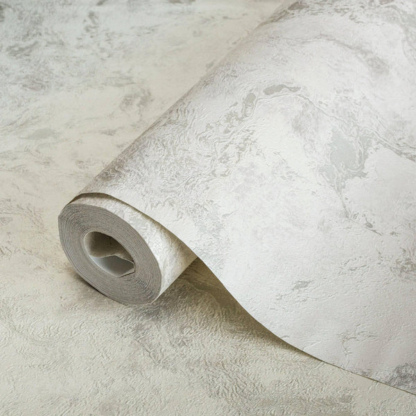Distressed Marble Wallpaper, Rich Textured Wallcovering, Large 114 sq ft Roll, Washable, Home Wall Decor, White Silver, Abstract Wallpaper - Adawall Wallpaper - Registered Trade Accounts Only, Wallpaper Wholesale Account - 4712-1 - Adawall Wholesale - Wallpaper Wholesaler