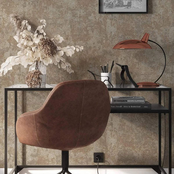 Distressed Metallic Wallpaper, Beige 3D Deep Embossed Shiny Rustic Aged Industrial Design - Adawall Wallpaper - Registered Trade Accounts Only, Wallpaper Wholesale Account - 1513-3 - Adawall Wholesale - Wallpaper Wholesaler