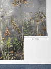 Dried Flowers Wallpaper, Grey Background Mural, Oversized Custom Size Wall Art, Non - Woven, Non - Adhesive, Modern Wall Paper, Removable - Adawall Wallpaper - Registered Trade Accounts Only, Wallpaper Wholesale Account - W77989 - Adawall Wholesale - Wallpaper Wholesaler