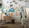 Easter Bunnies Wallpaper, Seamless Pattern Mural, Oversized Custom Size Wall Art, Non - Woven, Non - Adhesive, Modern Wall Paper, Removable - Adawall Wallpaper - Registered Trade Accounts Only, Wallpaper Wholesale Account - W78020 - Adawall Wholesale - Wallpaper Wholesaler