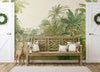 Elegant Forest Trees Green Wall Mural, Custom Wallpaper, Non - Adhesive, Washable, Extra Large, Removable, Jungle, Living Room, Cafe Shop, Commercial, Residential - Adawall Wallpaper - Registered Trade Accounts Only, Wallpaper Wholesale Account - A308-1 - Adawall Wholesale - Wallpaper Wholesaler