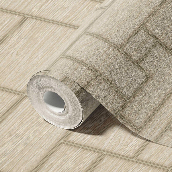Elegant Wood Pattern 3D Embossed Wallpaper, Light Beige Farmhouse Lodge Realistic Wood Plank Textured Wall Covering - Adawall Wallpaper - Registered Trade Accounts Only, Wallpaper Wholesale Account - 23108-3 - Adawall Wholesale - Wallpaper Wholesaler