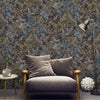 Embossed Marbled Teal Black Wallpaper, Home Wall Decor, Shiny Wallpaper, Textured Wallcovering Non - Adhesive and Non - Peel and Stick, 177 sqft - Adawall Wallpaper - Registered Trade Accounts Only, Wallpaper Wholesale Account - 23101-4 - Adawall Wholesale - Wallpaper Wholesaler