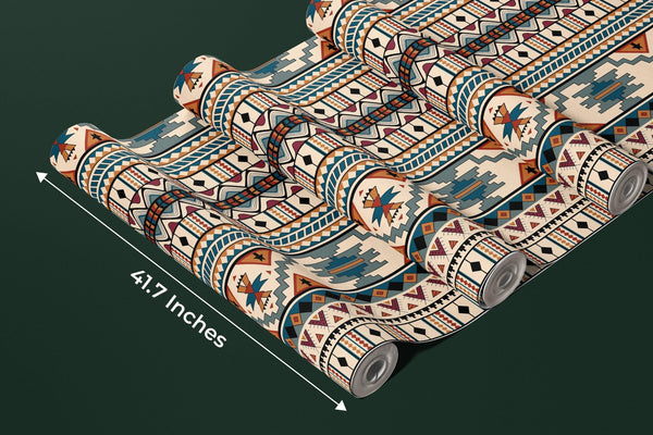Ethnic Geometrical Wallpaper, Seamless Pattern Mural, Oversized Custom Size Wall Art, Non - Woven, Non - Adhesive, Modern Wall Paper, Removable - Adawall Wallpaper - Registered Trade Accounts Only, Wallpaper Wholesale Account - W77703 - Adawall Wholesale - Wallpaper Wholesaler