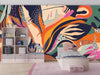 Exotic Jungle Plants Wallpaper, Abstract Mural, Oversized Custom Size Wall Art, Non - Woven, Non - Adhesive, Modern Wall Paper, Removable - Adawall Wallpaper - Registered Trade Accounts Only, Wallpaper Wholesale Account - W77592 - Adawall Wholesale - Wallpaper Wholesaler