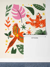 Exotic Tropical Wallpaper, Cartoon Retro Style Mural, Oversized Custom Size Wall Art, Non - Woven, Non - Adhesive, Modern Wall Paper, Removable - Adawall Wallpaper - Registered Trade Accounts Only, Wallpaper Wholesale Account - W77861 - Adawall Wholesale - Wallpaper Wholesaler