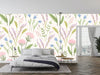 Floral, White Background Wallpaper, Seamless Pattern Mural, Oversized Custom Size Wall Art, Non - Woven, Non - Adhesive, Modern Wall Paper, Removable - Adawall Wallpaper - Registered Trade Accounts Only, Wallpaper Wholesale Account - W78045 - Adawall Wholesale - Wallpaper Wholesaler
