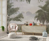 Foggy Forest Wallpaper, Tropical Leaves, Trees Mural, Oversized Custom Size Wall Art, Non - Woven, Non - Adhesive, Modern Wall Paper, Removable - Adawall Wallpaper - Registered Trade Accounts Only, Wallpaper Wholesale Account - W77984 - Adawall Wholesale - Wallpaper Wholesaler