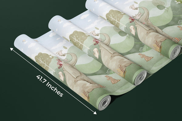 Forest Animals Wallpaper, Woodland Summer Mural, Oversized Custom Size Wall Art, Non - Woven, Non - Adhesive, Modern Wall Paper, Removable - Adawall Wallpaper - Registered Trade Accounts Only, Wallpaper Wholesale Account - W77753 - Adawall Wholesale - Wallpaper Wholesaler