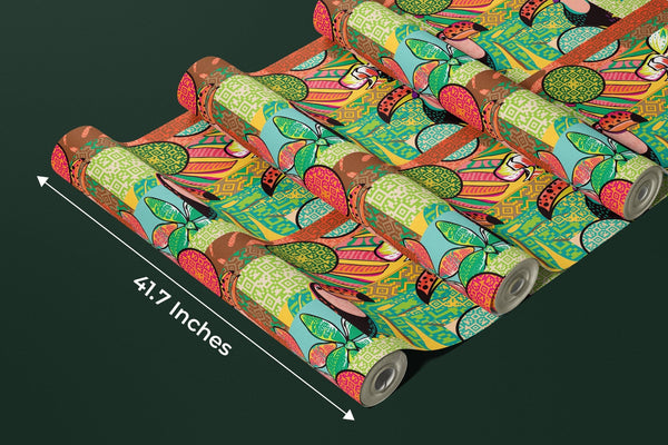 Fun Tropical Wallpaper, Toucan and Amazon Motives Mural, Oversized Custom Size Wall Art, Non - Woven, Non - Adhesive, Modern Wall Paper, Removable - Adawall Wallpaper - Registered Trade Accounts Only, Wallpaper Wholesale Account - W77868 - Adawall Wholesale - Wallpaper Wholesaler