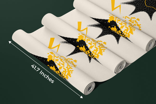 Geometric Shapes Wallpaper, Beige Background Mural, Oversized Custom Size Wall Art, Non-Woven, Non-Adhesive, Modern Wall Paper, Removable