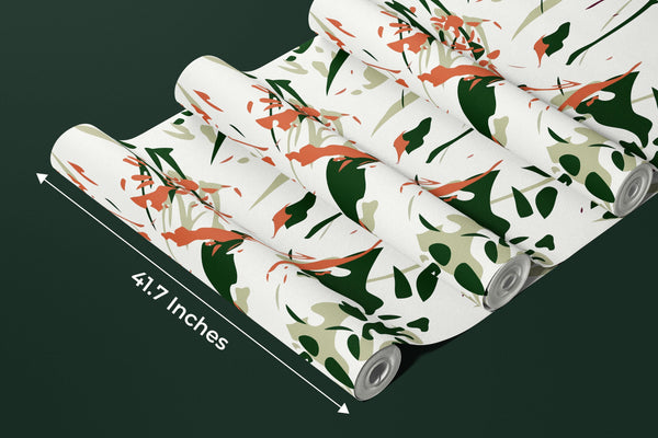 Brush Strokes Wallpaper, Abstract Mural, Oversized Custom Size Wall Art, Non-Woven, Non-Adhesive, Modern Wall Paper, Removable