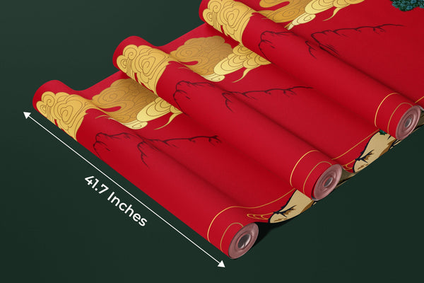 Chinese Painting Wallpaper, Classic Landscape Mural, Oversized Custom Size Wall Art, Non-Woven, Non-Adhesive, Modern Wall Paper, Removable