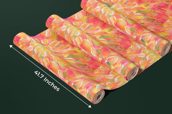 Abstract Acrylic Wallpaper, Seamless Pattern Mural, Oversized Custom Size Wall Art, Non-Woven, Non-Adhesive, Modern Wall Paper, Removable