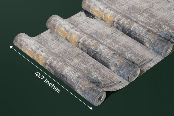 Abstract Retro Wallpaper, Gold Texture Mural, Oversized Custom Size Wall Art, Non-Woven, Non-Adhesive, Modern Wall Paper, Removable